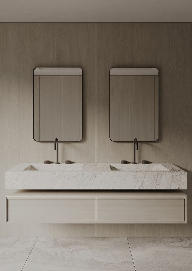 Özel Tasarım Gizli Giderli  Porselen Mobilya Kaplamalı Mobilya Aynalı Ayaklı Suni Mermer Kendinden Giderli Lavabo