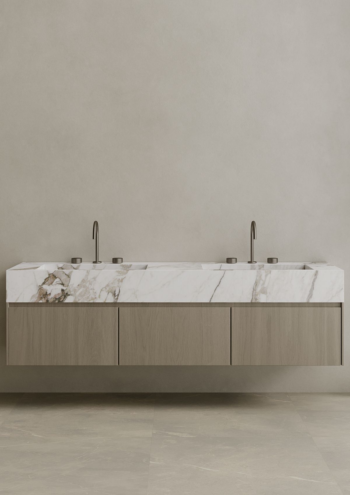 Özel Tasarım Gizli Giderli  Porselen Mobilya Kaplamalı Mobilya Aynalı Ayaklı Suni Mermer Kendinden Giderli Lavabo