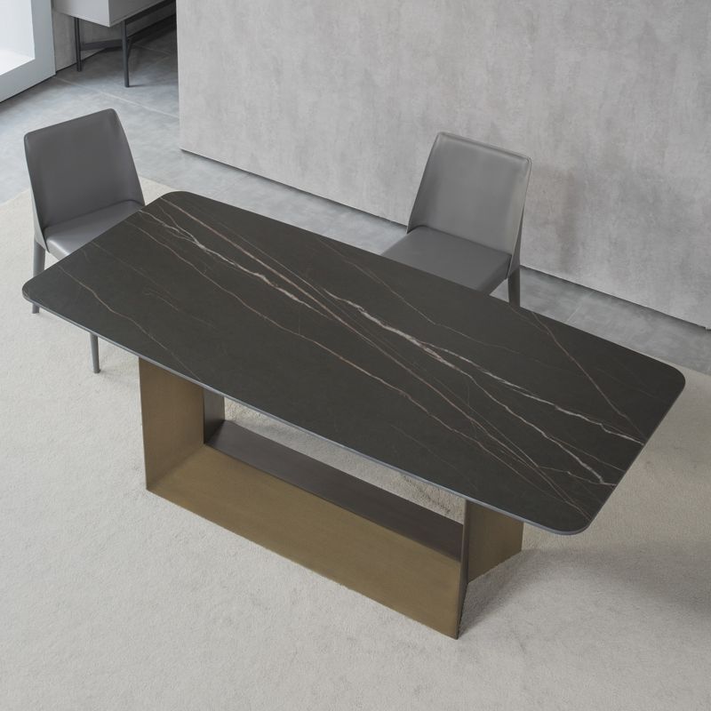 Porselen  Mermer Tablalı Yemek Masası Özel Tasarım Masa