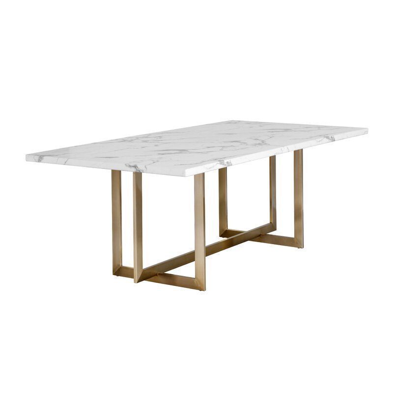 Porselen  Mermer Tablalı Yemek Masası Özel Tasarım Masa