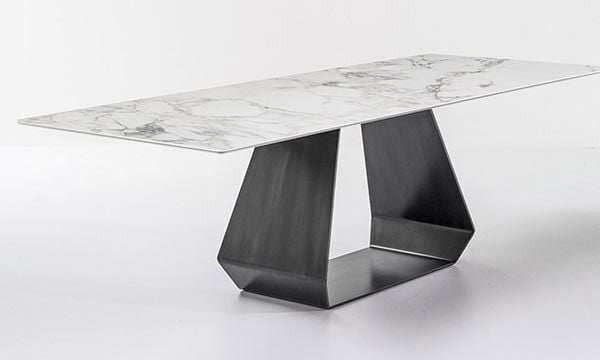 Porselen  Mermer Tablalı Yemek Masası Özel Tasarım Masa