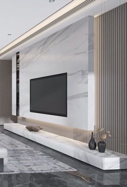 Porselen Mermer Tv Ünitesi