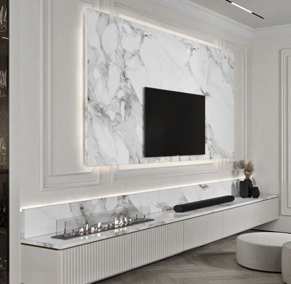 Porselen Mermer Tv Ünitesi