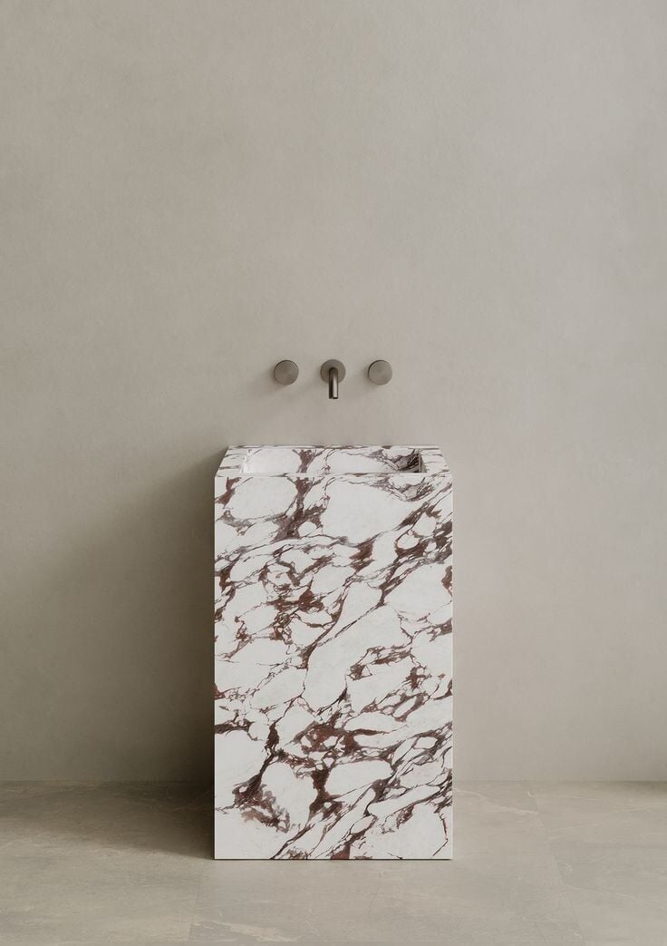 Özel Tasarım Gizli Giderli Porselen Mobilya Kaplamalı Mobilya Aynalı Ayaklı Suni Mermer Kendinden Giderli Monoblok Lavabo